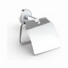 Держатель для туалетной бумаги закрытый Vivi-Felice R 1006 хром с белой вставкой 1