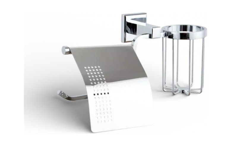 Держатель для туалетной бумаги и освежителя воздуха Vivi-Felice FL 1007-S хром