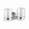 Настенный стакан двойной Vivi-Felice N 1029 хром 1