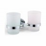 Настенный стакан двойной Vivi-Felice R 1029 хром 1