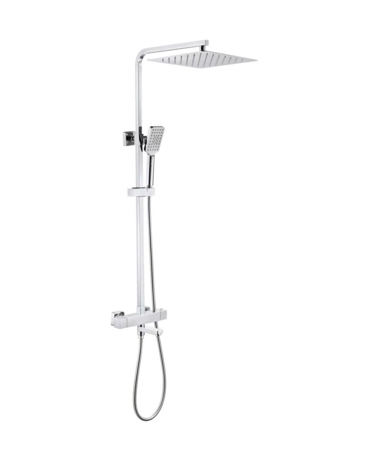 Душевая система с тропическим душем и термостатом Vivi-Felice 1160 хром 1