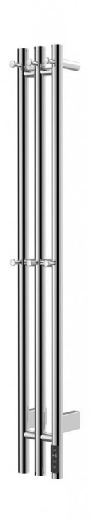 Полотенцесушитель электрический тройной круглый 120/12 Vivi-Felice LEO 120R-3 хром