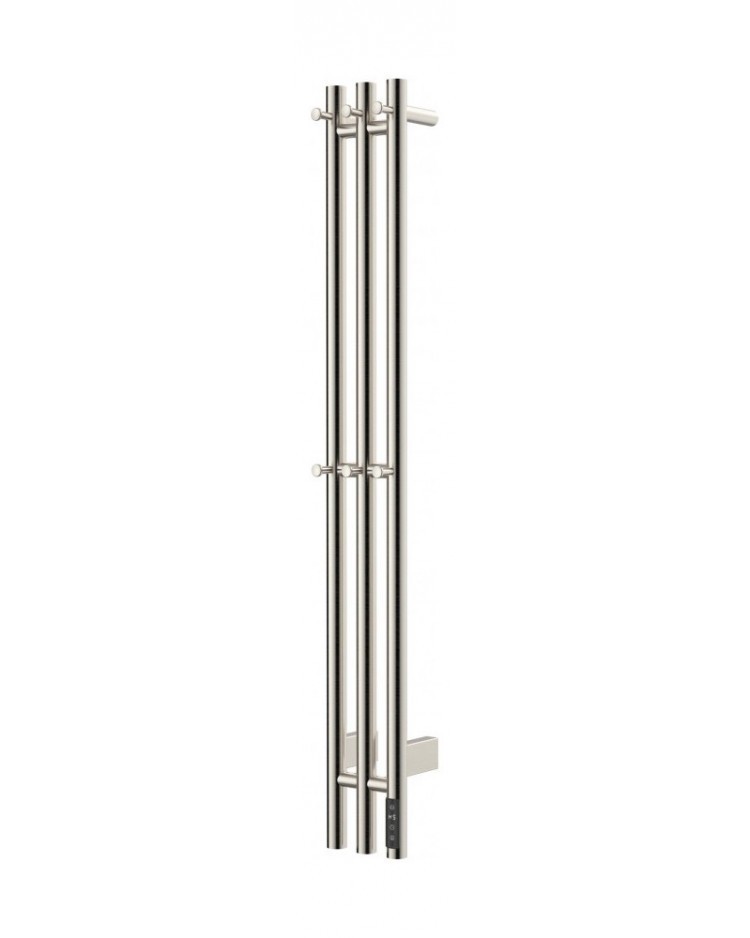 Полотенцесушитель электрический тройной круглый 120/12 Vivi-Felice LEO 120R-3 никель 1