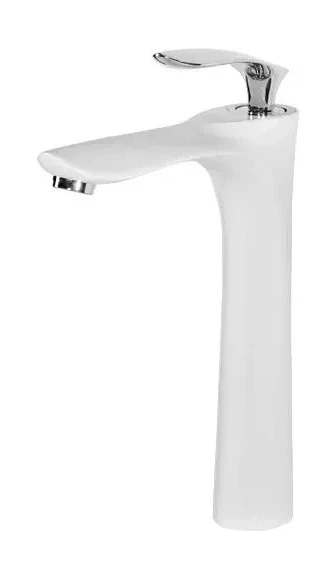 Смеситель для накладной раковины Vivi-Felice 9025 белый хром