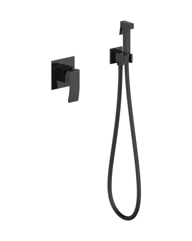 Гигиенический душ со смесителем Vivi Felice 1015 черный матовый 1