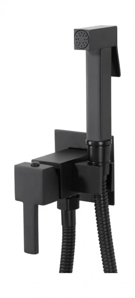 Гигиенический душ со смесителем встраиваемый Vivi-Felice 3515 Черный матовый